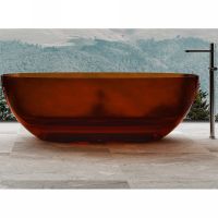 Ванна из полиэфирной смолы Abber Kristall 170х75 AT9703Opal Коричневая без гидромассажа — фото 2, Ванны из полиэфирной смолы