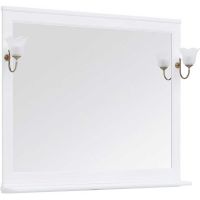 Зеркало Aquanet Валенса New 120 238831 Белое матовое — фото 1, Мебель для ванной