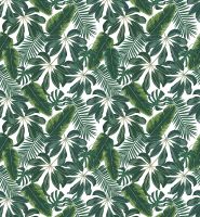 Фреска Ortograf Oasis 32758 Фактура флок FLK Флизелин (2,5*2,7) Белый/Зеленый, Листья — фото 2, Фрески