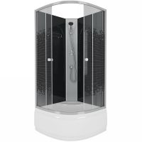 Душевая кабина Niagara Eco 90x90 NG-7508-14BK без гидромассажа — фото 1, Душевые кабины