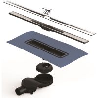 Душевой лоток Berges Simpel 600 090111 с решеткой Хром матовый — фото 4, Душевые лотки