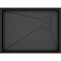 Кухонная мойка Paulmark Next-Skew 58 Uni PM885844-GM Вороненая сталь — фото 1, Кухонные мойки