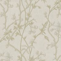 Обои Roberto Borzagi Queen I 90100-1 Винил на флизелине (1,06*10,05) Бежевый, Листья — фото 1, Обои для стен