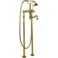 Смеситель для ванны Cezares Margot MARGOT-VDP2-03/24-Bi Золото 24 карат — фото 1, Смесители напольные