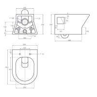 Товар: Унитаз Hansmann keramik Compact УНИ0001 подвесной Белый с сиденьем Микролифт - фото 2 Унитаз Hansmann keramik Compact УНИ0001 подвесной Белый с сиденьем Микролифт — фото 2, Унитазы