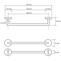 Полотенцедержатель Bemeta Omega 104204012 Хром — фото 2, Полотенцедержатели