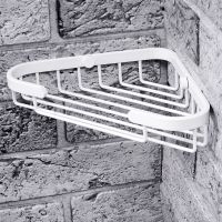 Полка корзина WasserKRAFT K-733W угловая Белая — фото 2, Полки для ванной и душа