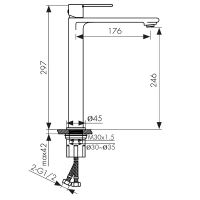 Смеситель для раковины Kaiser Serio 05411 Хром — фото 5, Смесители