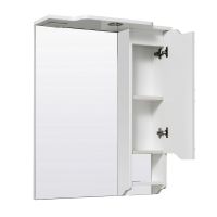 Зеркало со шкафом Runo Стиль 65 R УТ000002339 с подсветкой Белое — фото 2, Зеркальные шкафы в ванную