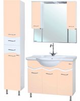 Товар: Зеркало со шкафом Bellezza Мари 105 4612918000223 с подсветкой Бежевое - фото 3 Зеркало со шкафом Bellezza Мари 105 4612918000223 с подсветкой Бежевое — фото 3, Зеркальные шкафы в ванную