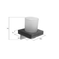 Стакан для зубных щеток Bronze de Luxe Forest Орех Хром матовый арт-10704C — фото 4, Стаканы для зубных щеток