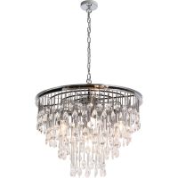 Люстра Maytoni Neoclassic Linn MOD091PL-07CH Прозрачная Хром — фото 1, Люстры