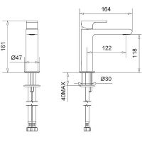 Товар: Смеситель для раковины Migliore Tenesi 25415 Хром - фото 2 Смеситель для раковины Migliore Tenesi 25415 Хром — фото 2, Смесители для раковины