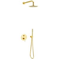 Душевая система Excellent Pi AREX.SET.1245GL Золото — фото 1, Душевое оборудование. Душевая программа