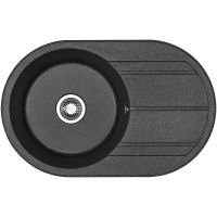 Кухонная мойка Aquaton Амира 78 1A712932AI210 Графит — фото 1, Кухонные мойки