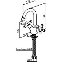 Товар: Смеситель для раковины Damixa Retro 230210000 Хром - фото 7 Смеситель для раковины Damixa Retro 230210000 Хром — фото 7, Смесители