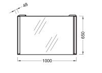 Зеркало Jacob Delafon Reve 100 EB576-NF с подсветкой с инфракрасным выключателем — фото 3, Зеркала в ванную комнату