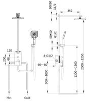 Товар: Душевая система Vincea Next VSFW-1N1CH Хром - фото 7 Душевая система Vincea Next VSFW-1N1CH Хром — фото 7, Встраиваемые душевые комплекты