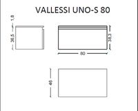 Тумба Boheme Armadi Art Vallessi UNO-S 80 897-080-W подвесная White — фото 7, Мебель для ванной