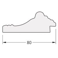 Зеркало Evoform Octagon 59х59 BY 7326 в багетной раме - Сусальное золото 80 мм — фото 4, Мебель для ванной