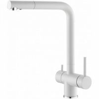 Смеситель для кухни Alveus Aquila G11 Arctic 1139806 Белый — фото 1, Смесители для кухни