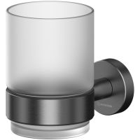 Стакан для зубных щеток Whitecross Ergo gunmetal ER2230GM Оружейная сталь — фото 1, Мыльницы