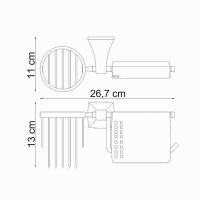 Товар: Держатель туалетной бумаги и освежителя воздуха WasserKRAFT Wern K-2559 с крышкой Хром - фото 3 Держатель туалетной бумаги и освежителя воздуха WasserKRAFT Wern K-2559 с крышкой Хром — фото 3, Держатели туалетной бумаги
