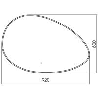 Зеркало Abber Kontur 92 AG6301SC-0.92 с подсветкой с бесконтактным выключателем и диммером — фото 3, Зеркала в ванную комнату
