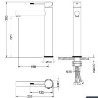 Товар: Смеситель для раковины Timo Saona 2311/18F Черное золото - фото 5 Смеситель для раковины Timo Saona 2311/18F Черное золото — фото 5, Смесители