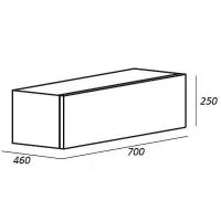 Товар: Тумба Cezares Cadro 70 CADRO-70-1C-SO-NR-BLUM подвесная Nero - фото 5 Тумба Cezares Cadro 70 CADRO-70-1C-SO-NR-BLUM подвесная Nero — фото 5, Комоды и тумбы для ванной комнаты