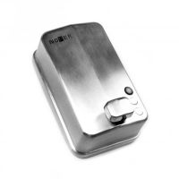 Диспенсер для жидкого мыла Nofer Inox Evo 03050.S Матовая нержавеющая сталь — фото 2, Диспенсеры для жидкого мыла