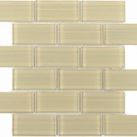 Стеклянная мозаика Caramelle mosaic Impressioni Mattoni Crema 30x30 см — фото 1, Мозаика