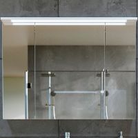 Товар: Зеркальный шкаф Бриклаер Кристалл 95 4627125416002 с подсветкой Белый - фото 2 Зеркальный шкаф Бриклаер Кристалл 95 4627125416002 с подсветкой Белый — фото 2, Зеркальные шкафы в ванную