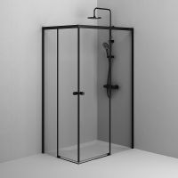 Товар: Душевой уголок AM.PM X-Joy 120х80 W94G-403-12080-BТ профиль Черный матовый стекло прозрачное - фото 9 Душевой уголок AM.PM X-Joy 120х80 W94G-403-12080-BТ профиль Черный матовый стекло прозрачное — фото 9, Прямоугольные душевые уголки