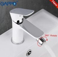 Смеситель для биде Gappo G48 G5048 Белый Хром — фото 3, Смесители для биде