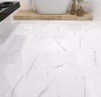 Керамическая плитка Eurotile (Rus) Statuario White 3 SRW 0005 напольная 40х40 см — фото 2, Керамическая плитка