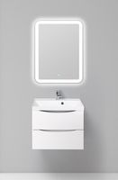 Тумба под раковину BelBagno Marino 60 MARINO-600-2C-SO-BL-P подвесная Bianco Lucido — фото 10, Тумбы под раковину