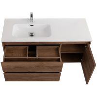 Тумба под раковину BelBagno Kraft 100 L KRAFT-1000-2C-1A-SO-RT-L подвесная Rovere Tabacco — фото 7, Тумбы под раковину