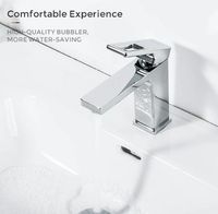 Смеситель для раковины Gappo G18 G1018-1 Хром — фото 2, Смесители