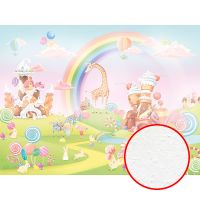 Фреска детская Ortograf Little Friends 34394 Фактура бархат FX Флизелин (4*3) Разноцветный, Мультимедия — фото 1, Фрески