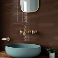 Керамическая плитка Equipe Arrow Coffee настенная 5х25 см — фото 2, Керамическая плитка