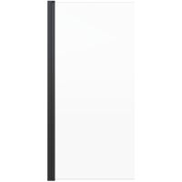 Шторка на ванну Berges River S Black 80х145 065011 профиль Черный матовый стекло прозрачное — фото 5, Шторки для ванной распашные