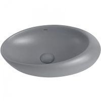Раковина-чаша Abber Bequem 49 AC2107MG Серая матовая — фото 1, Раковины накладные