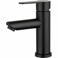 Смеситель для раковины Frap F10801-6 Черный матовый — фото 1, Смесители для раковины