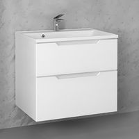 Тумба под раковину Raval Wector 70 Wct.01.70/P/W/MD подвесная Белая — фото 3, Тумбы под раковину