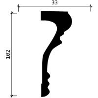 Товар: Молдинг Decor-Dizayn 2000x102x33 мм арт-DD604 - фото 4 Молдинг Decor-Dizayn 2000x102x33 мм арт-DD604 — фото 4, Молдинги