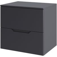 Тумба под раковину Orange Line 60 Li-60TugMDF подвесная Графит матовый — фото 1, Тумбы под раковину