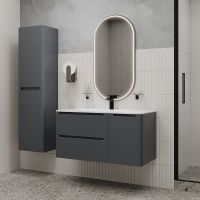 Товар: Шкаф пенал Iddis Edifice 40 EDI40D0i97 подвесной Темно-серый - фото 6 Шкаф пенал Iddis Edifice 40 EDI40D0i97 подвесной Темно-серый — фото 6, Мебель для ванной