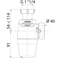 Товар: Сифон для раковины Wirquin Neo Air 30987069 Белый - фото 2 Сифон для раковины Wirquin Neo Air 30987069 Белый — фото 2, Сифоны для раковины