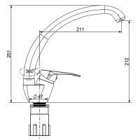 Смеситель для кухни Splenka S202.41.05 Сатин — фото 11, Смесители для кухни